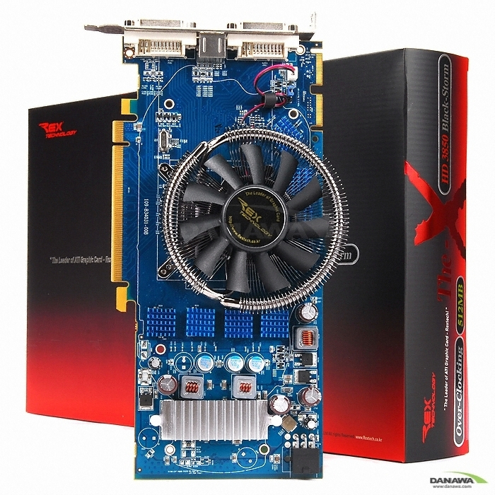 Rextech 라데온 HD 3850 The-X Black-Storm OC 512MB_이미지
