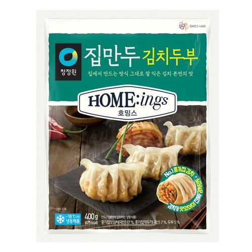 대상 청정원 호밍스 집만두 김치 두부 400g이미지입니다. 누르면 해당 게시물로 새창이동합니다.