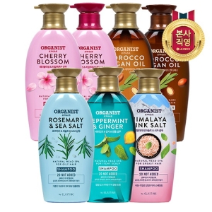 LG생활건강 엘라스틴 오가니스트 샴푸트리트먼트 500ml x 3개 구성 모음 샴푸,컨디셔너 혼합 구성_이미지