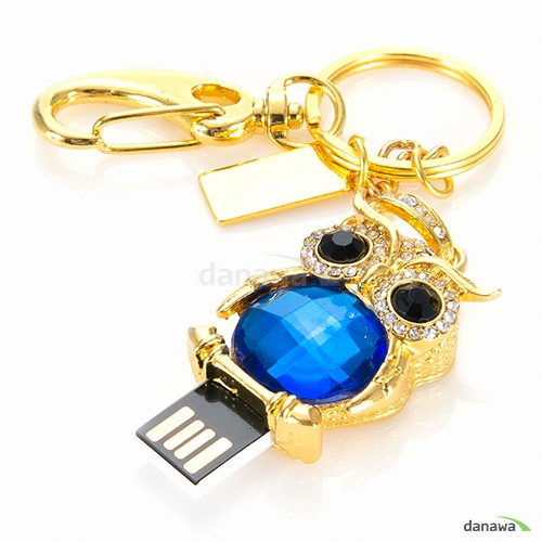 오피아컴 Kalron 황금 메탈 부엉이 USB (8GB)_이미지