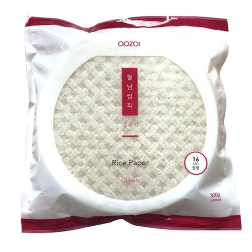 아오자이 베트남 라이스페이퍼 원형 16cm 300g (1개)_이미지