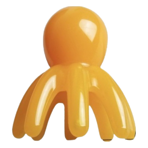 문어발 지압 괄사 두피 마사지기 (오렌지)_이미지