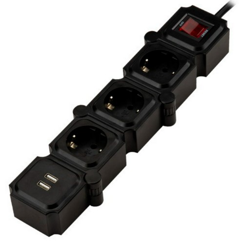 3구 16A USB 고용량 테트리스 멀티탭