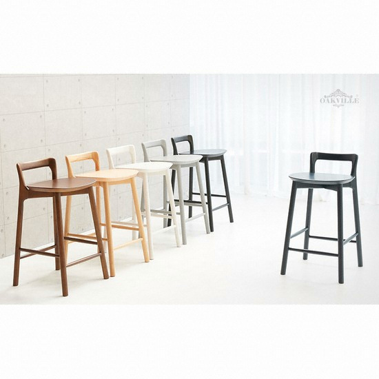 오크빌 젠 원목 홈바의자_이미지
