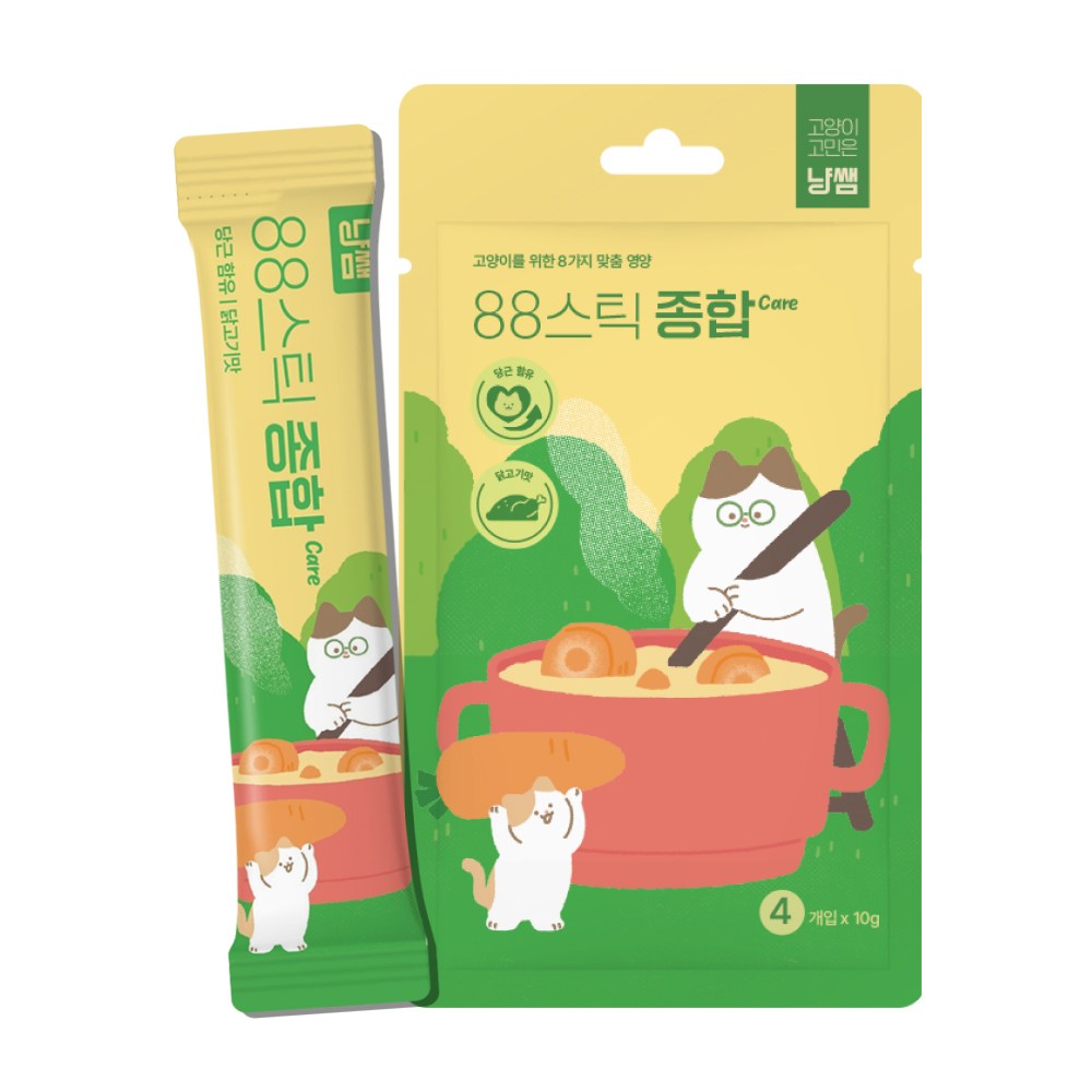 미소 냥쌤 88스틱 종합케어 40g (10g x 4p) (5개)_이미지