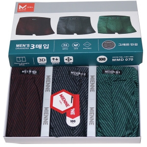 미엔느 모달3매입남성드로즈팬티 남자빅사각팬티95110 120 MMD070_이미지