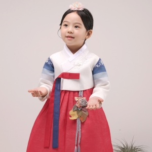  더예한복 동백리안 여아한복 (QT332)
