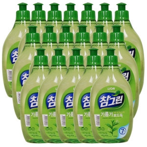 라이온코리아 참그린 기름기 뽀드득 레몬녹차 500g (480ml) (18개)