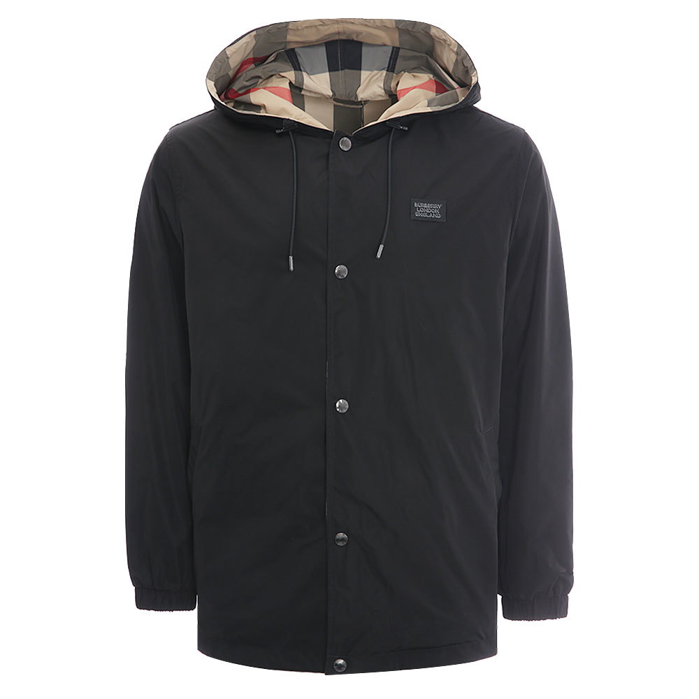 버버리 체크 리버시블 후드 재킷 8043403