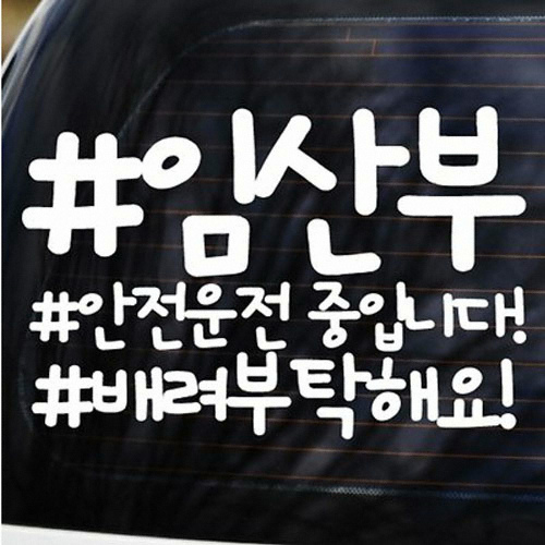 카티커 NEW165 임산부 안전운전 스티커