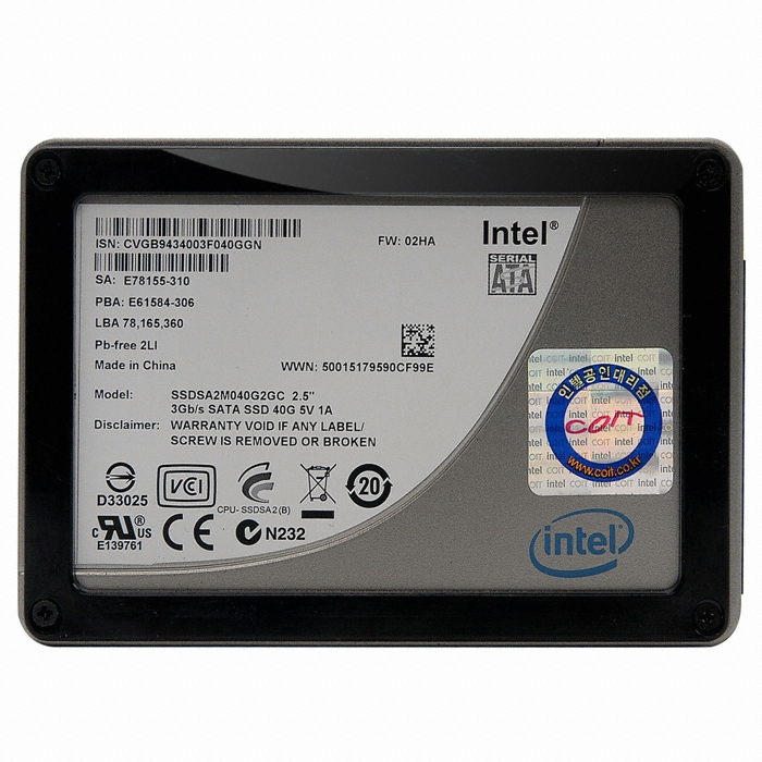 인텔 X25-V SATA SSD (40GB, 정품)_이미지
