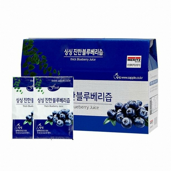 싱싱 진한 블루베리즙 70ml 30포 (1개)