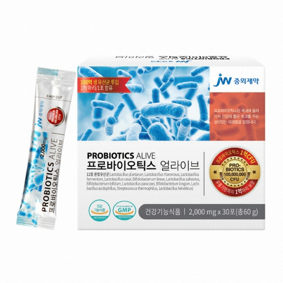 JW중외제약 프로바이오틱스 얼라이브 30포 (5개)