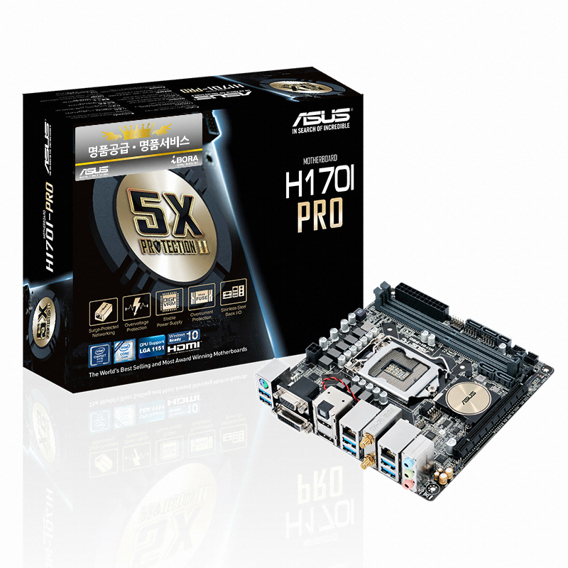 ASUS H170I-PRO + M.2 SSD 256GB 아이보라