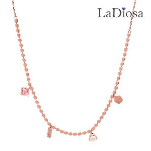  14K La Diosa 라디오사 로돌가넷 목걸이 LK14JJ-9645N