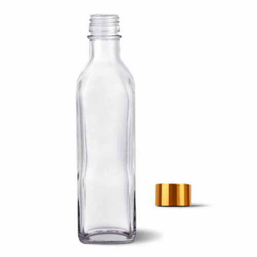 미르코리아 스크류 사각병 FN300S 투명 300ml 12개_이미지