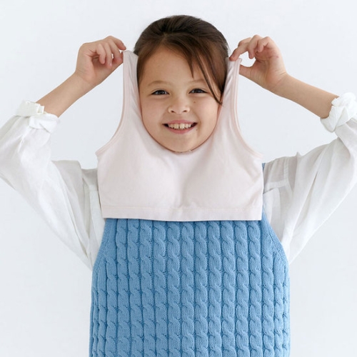 갓바디 심리스 리본 크롭 주니어 브라탑 (1매)_이미지