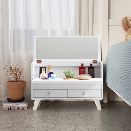 홈퍼니 프리첼 서랍둘 다리형 미니 좌식 화장대 600이미지입니다. 누르면 해당 게시물로 새창이동합니다.