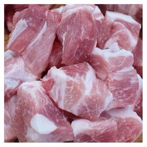 고기119 한돈 앞다리살 껍질없는 찌개용 500g (1개)_이미지