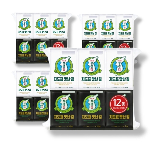 성경식품 지도표성경김 지도표 맛난김 4g [48개]