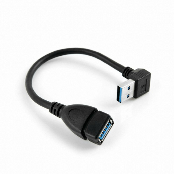 USB 3.0 젠더- 연장(M/F) 상향 꺽임형