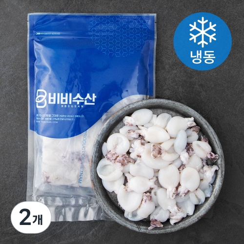 비비수산 손질한 베이비 갑오징어 2팩 냉동 2개 400g_이미지