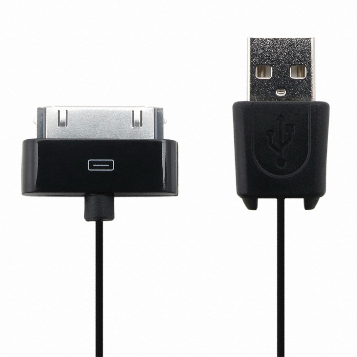 강원전자 NETmate iPhone·iPod USB 데이터·충전 자동감김 Dock 블랙 케이블 (0.8m)_이미지