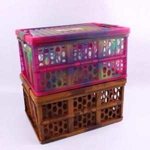 접이식 다용도 정리함 와인  캠핑용 박스 차량용 자동차 보관 수납 소품