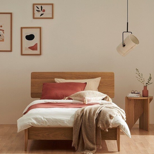 더메이드 한샘몰 리브 모던 원목 침대 SS (매트별도)_이미지