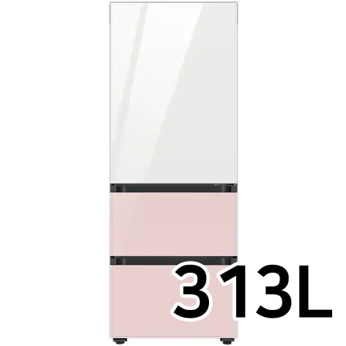 삼성전자 비스포크 김치플러스 키친핏 글램 RQ33A74C2AP (화이트+핑크)