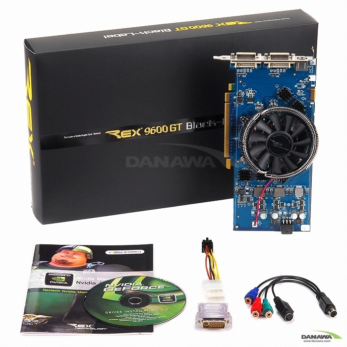 Rextech 블랙라벨 지포스 9600GT OC 512MB VF9_이미지