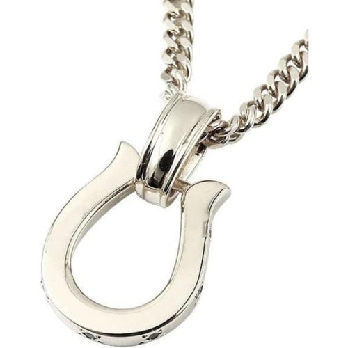 남성 목걸이 검은 다이아몬드 말굽 펜던트 키헤이 체인 은 925 2917860