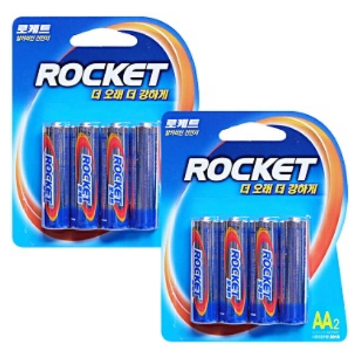 로켓 알카라인 AA (8개)