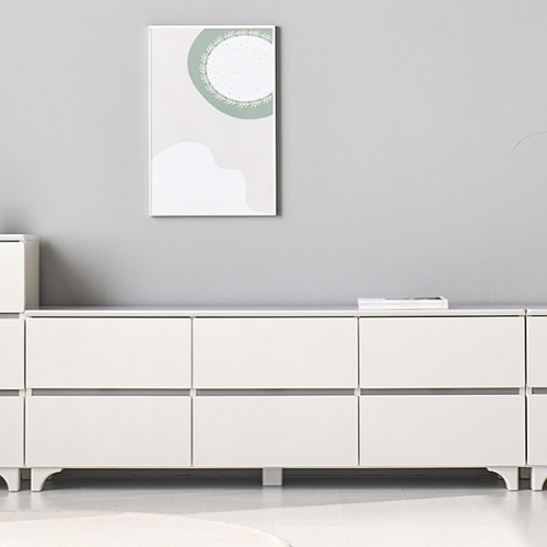 히트가구 N641 2단 서랍 수납 거실장 1500_이미지