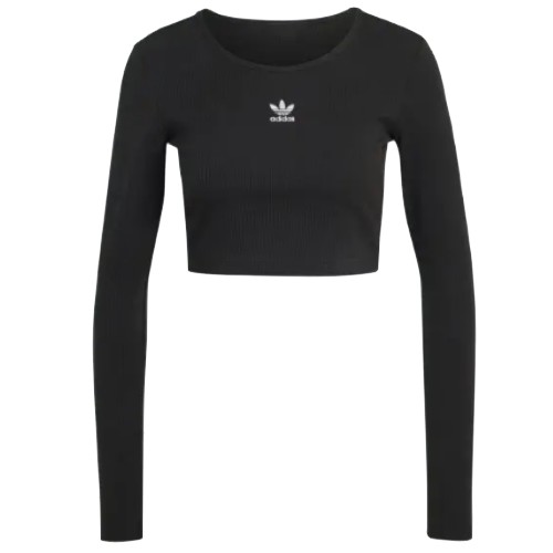 아디다스 에센셜 립 크롭 긴팔 티 IW5725 (병행)_이미지