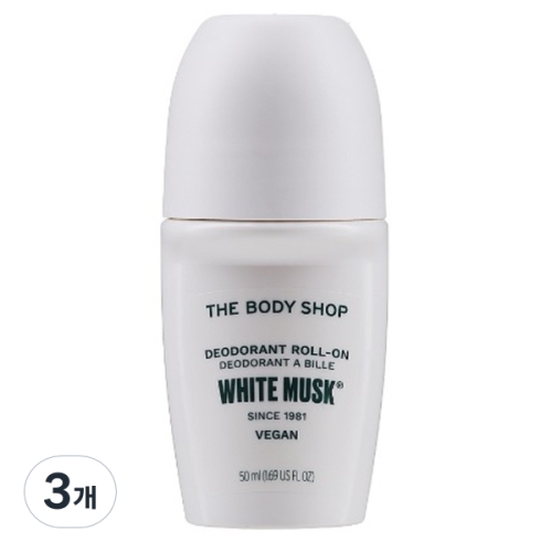 더바디샵 화이트 머스크 데오드란트 롤온 50ml (3개)_이미지