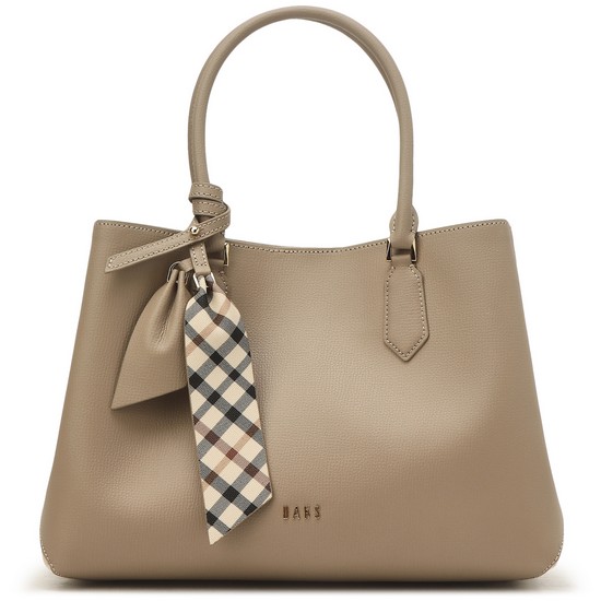 닥스 체크배색 소가죽 토트백 DCBA3E132I2