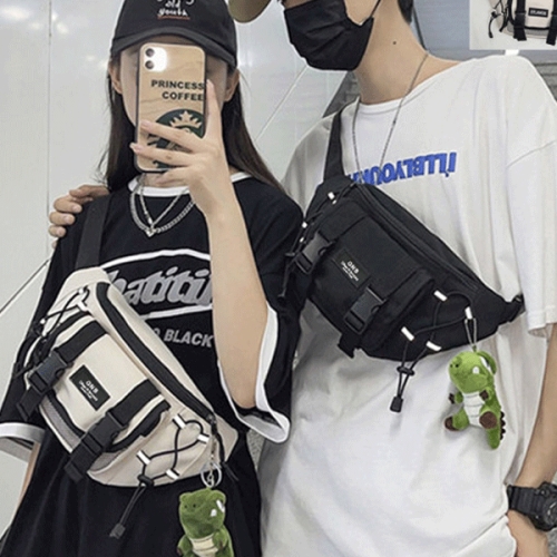 남자여자 캐주얼 힙색 학생 슬링백 BAG 백 인형 키링 핸드폰 미니 등산 메신저백 아동 초등 여행여권