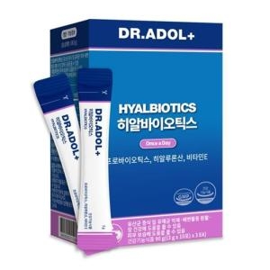 닥터아돌 히알바이오틱스 3g 30포이미지입니다. 누르면 해당 게시물로 새창이동합니다.