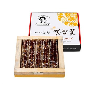 사과랑 자연맛남 국내산 토종방식 꿀 벌집꿀 2kg (종이상자포장) (1개)_이미지