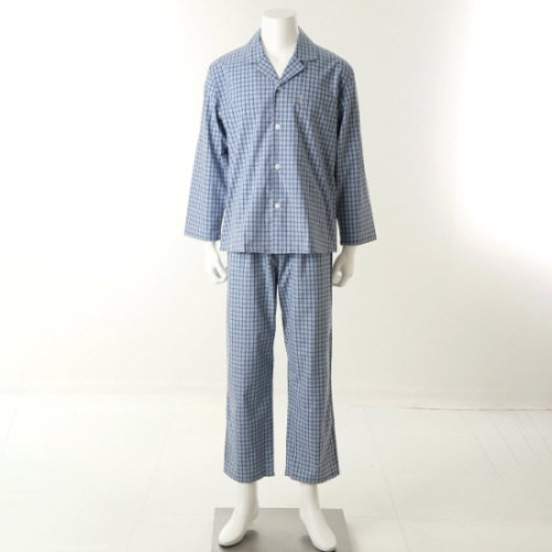 와코루 200수 면을 사용한 고급 남자 파자마 WPA2473M1_이미지