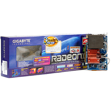 GIGABYTE 라데온 X1600XT Silent-Pipe II 256MB ViVo