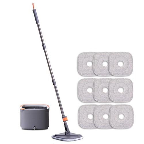 [불명] 네모싹싹 물걸레 청소기 세트 (+탈수통1개, 밀대1개, 패드9장)
