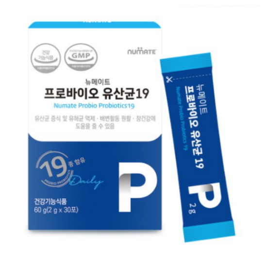  뉴메이트 프로바이오 유산균19 30포 [4개]