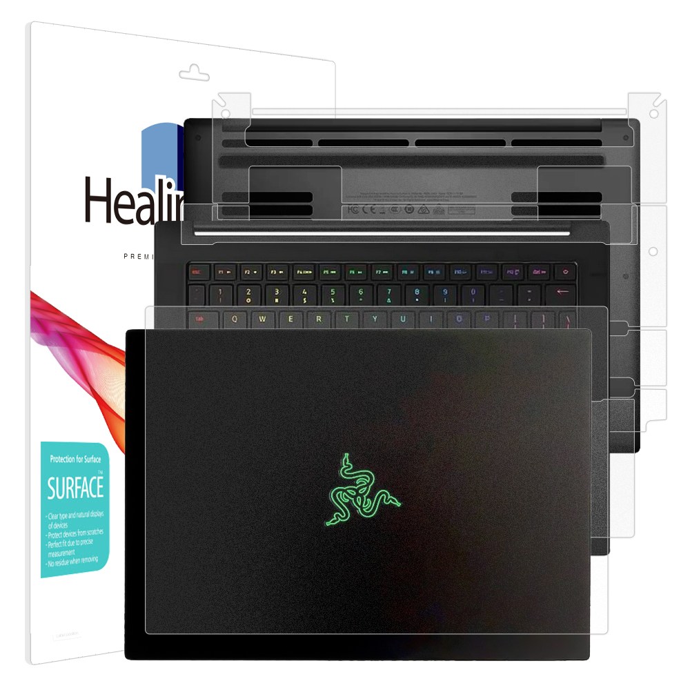 폰트리 힐링쉴드 Razer Blade 14 2024 무광 외부보호필름 3종 세트_이미지