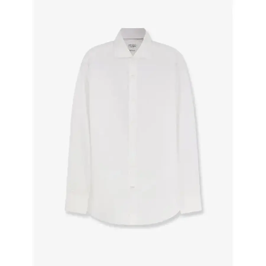 브루넬로쿠치넬리 Cotton shirt MA6970028C001 Bianco 1JP9
