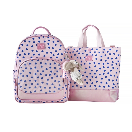 봉통 블루하트 스쿨백 세트 (7697T-833-06-ST)_이미지