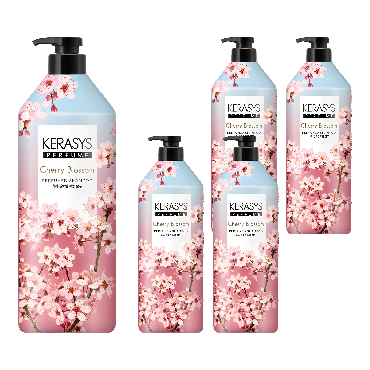 케라시스 체리블라썸 퍼퓸 샴푸 1000ml (5개)_이미지