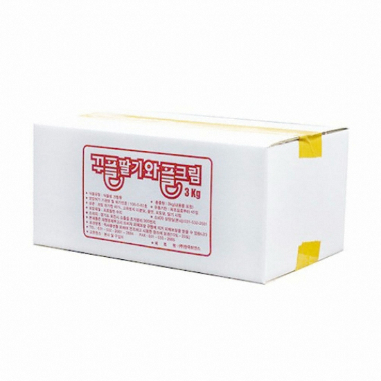 한국이안스 꾸플 딸기 와플크림 3kg (2개)