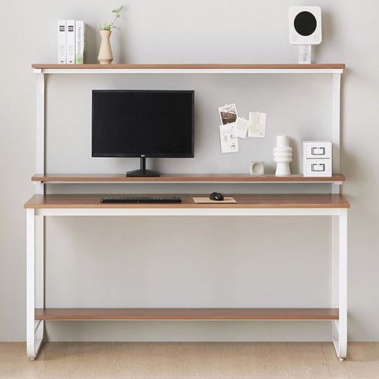 헤이미쉬홈 샘스틸 2단 하이 철제 컴퓨터 책상 (1500x620)_이미지